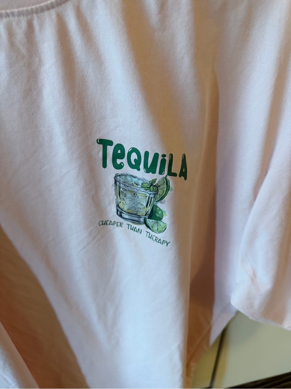 Tequila Graphic Tee in Light Pink - Picture 3 of 3